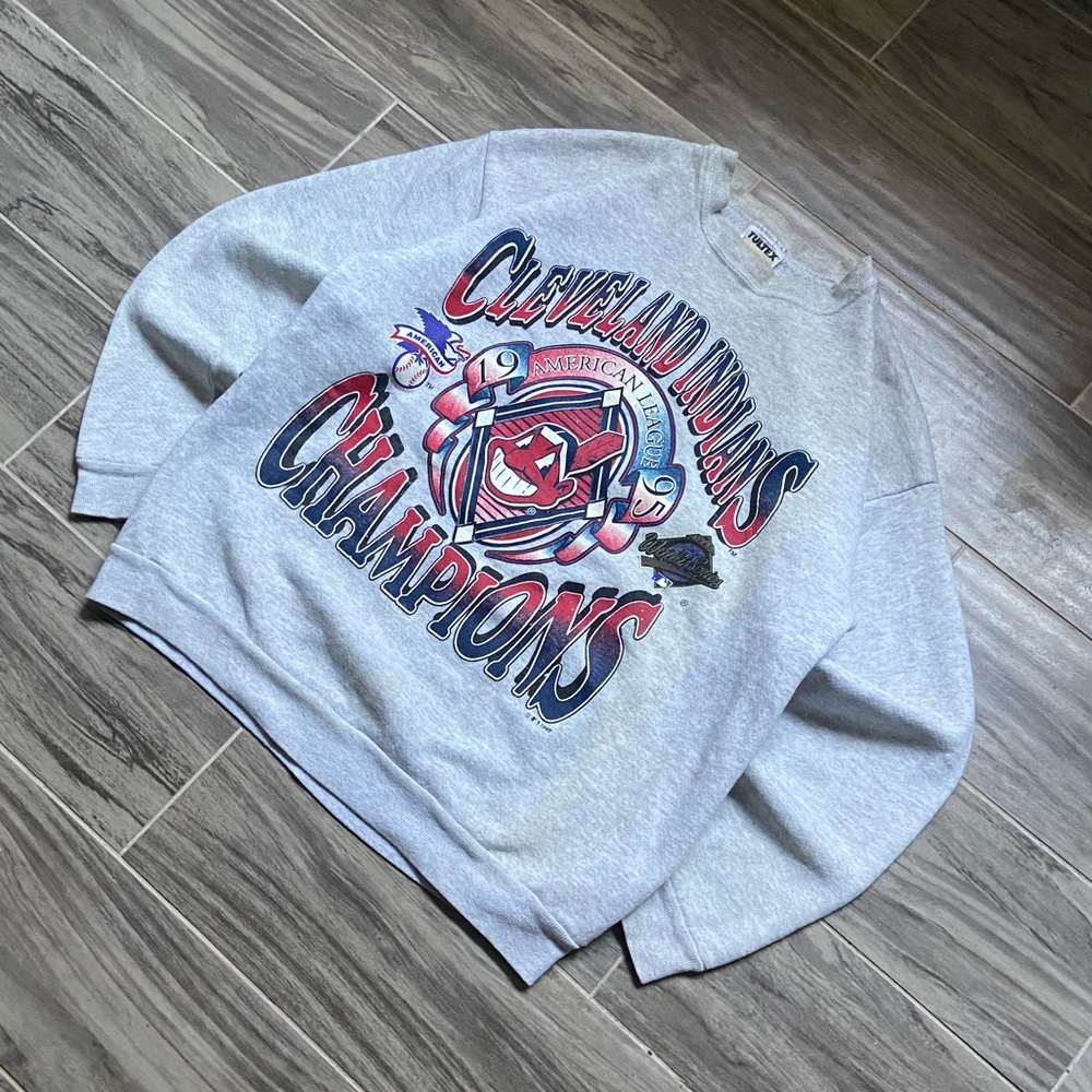 Vintage 95’ Cleveland Baseball Champions Sweater